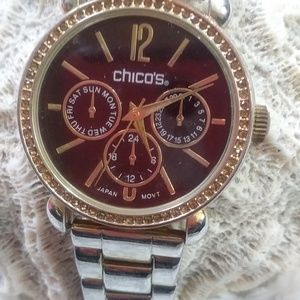 Men's Chico's Big Eye Watch Steel Band